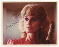 6s313 JILL IRELAND signed color 8x10 REPRO still '80s head & shoulders portrait of the actress!