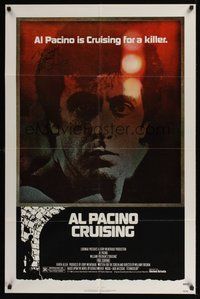 6s024 CRUISING signed 1sh '80 by Al Pacino, who's an undercover cop pretending to be gay!