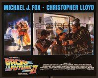 6s013 BACK TO THE FUTURE II signed LC '89 by Tom Wilson, as Griff Tannen with Michael J. Fox!