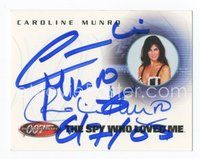 6s111 CAROLINE MUNRO signed limited edition card '03 as Naomi from The Spy Who Loved Me!