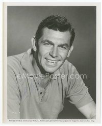 6s120 ANDY GRIFFITH signed 8x10 still '69 head & shoulders portrait wearing collared shirt!