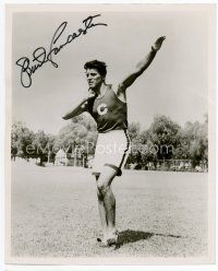 6s137 BURT LANCASTER signed 8x10 still '51 doing the shot put from Jim Thorpe - All American!