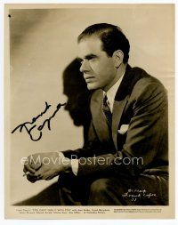 6s150 FRANK CAPRA signed 8x10 still '37 seated profile in suit from You Can't Take It With You!