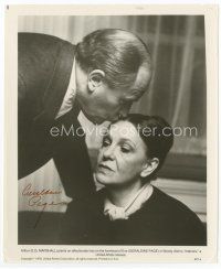 6s154 GERALDINE PAGE signed 8x10 still '78 with E.G. Marshall in Woody Allen's Interiors!
