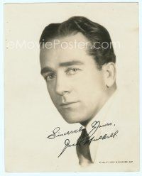 6s161 JACK MULHALL signed deluxe 8x10 still '20s close portrait when he was young by Kesslere!