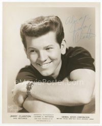 6s169 JIMMY CLANTON signed 8x10 publicity photo '59 great smiling portrait of the singer by Bruno!