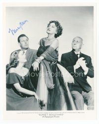 6s349 NANCY OLSON signed 8x10 REPRO still '90 looking up at Gloria Swanson from Sunset Blvd!