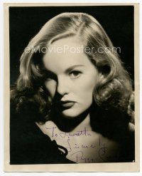 6s209 PEGGY CUMMINS signed deluxe 8x10 still '40s wonderful close portrait of the sexy blonde star!