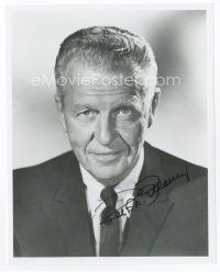 6s358 RALPH BELLAMY signed 8x10 REPRO still '90 head & shoulders portrait late in his career!