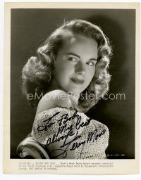 6s232 TERRY MOORE signed 8x10 still '48 sexiest portrait in her first adult role, Return of October