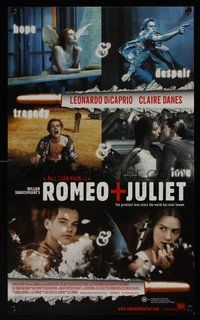 6t184 ROMEO & JULIET Aust mini poster '96 Leonardo DiCaprio, Claire Danes, Shakespeare remake!