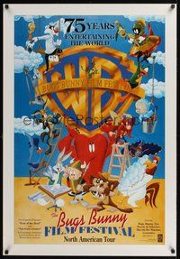 6t027 BUGS BUNNY FILM FESTIVAL DS Canadian 1sh '98 Bugs Bunny, Tweety Bird, Roadrunner!