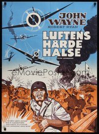 6t499 FLYING LEATHERNECKS Danish R71 Howard Hughes, Lundvald artwork of WWII battle!