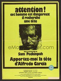 6t189 BRING ME THE HEAD OF ALFREDO GARCIA yellow style French 23x32 '75 Sam Peckinpah, Warren Oates