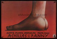6t432 ACHILLES I PANNY Polish 27x38 '85 Wieslaw Walkuski art of foot with bottom!