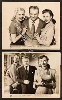 6v987 KISS TOMORROW GOODBYE 2 8x10 stills '50 James Cagney, Barbara Payton, Helena Carter