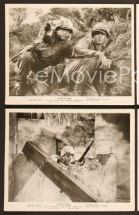 6v404 BATTLE FLAME 8 8x10 stills '59 Marine Scott Brady & captured nurse Elaine Edwards!