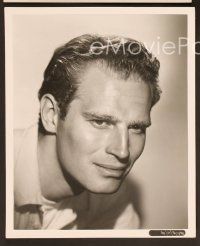 6v006 CHARLTON HESTON 12 8x10 stills '50s-60s lots of youthful portraits from early roles!