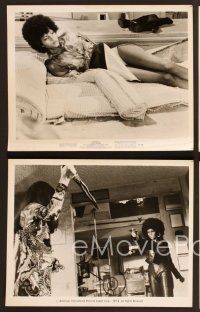 6v749 FOXY BROWN 5 8x10 stills '74 sexy Pam Grier, meanest chick in town, she'll put you on ice!