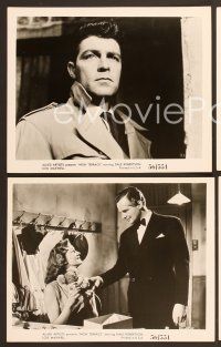 6v442 HIGH TERRACE 8 8x10 stills '56 Dale Robertson, Lois Maxwell, clutches you like a nightmare!