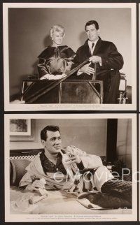 6v873 PILLOW TALK 4 8x10 stills '59 bachelor Rock Hudson, Doris Day, Tony Randall!