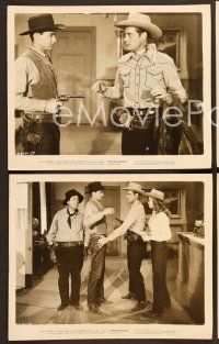 6v465 PRAIRIE RAIDERS 8 8x10 stills '47 Charles Starrett as The Durango Kid, Smiley Burnette!