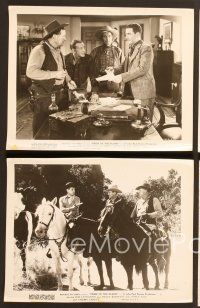 6v568 PRIDE OF THE PLAINS 7 8x10 stills '44 cowboy Robert Livingston, Smiley Burnette & Nancy Gay!