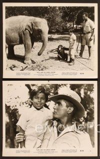 6v496 TAFFY & THE JUNGLE HUNTER 8 8x10 stills '65 Jacques Bergerac, boy with elephant & chimp!