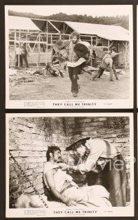 6v901 THEY CALL ME TRINITY 4 8x10 stills '71 Terence Hill & Budd Spencer in wacky western action!