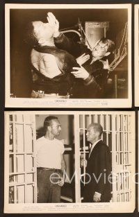 6v591 UNCHAINED 7 8x10 stills '55 Barbara Hale, Chester Morris, Elroy Crazylegs Hirsch in prison!