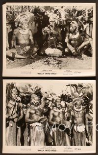 6v507 WALK INTO HELL 8 8x10 stills '57 great images of African tribesmen!