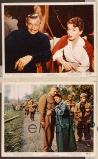 6v274 BETRAYED 4 color 8x10 stills '54 Clark Gable and sexy brunette Lana Turner!