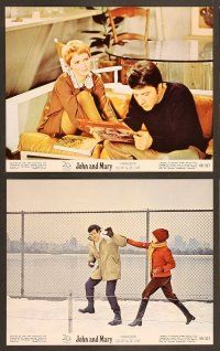 6v127 JOHN & MARY 8 color 8x10 stills '69 Dustin Hoffman, Mia Farrow, directed by Peter Yates!