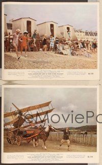 6v281 THOSE MAGNIFICENT MEN IN THEIR FLYING MACHINES 4 color 8x10 stills '65 wacky early airplanes!