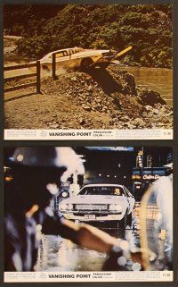 6v168 VANISHING POINT 7 color 8x10 stills '71 car chase cult classic, tighten your seat belt!