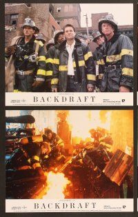 6v402 BACKDRAFT 8 English FOH LCs '91 firefighter Kurt Russell, directed by Ron Howard!