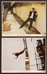 6v142 SCORPIO 8 8x10 mini LCs '73 Burt Lancaster, Alain Delon, most incredible manhunt of all time!