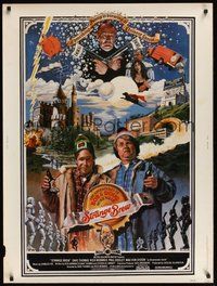6w134 STRANGE BREW 30x40 '83 art of hosers Rick Moranis & Dave Thomas with beer by John Solie!