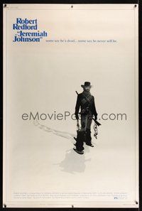 6w178 JEREMIAH JOHNSON 40x60 '72 Robert Redford as trapper, directed by Sydney Pollack!