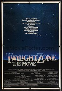 6w208 TWILIGHT ZONE 40x60 '83 George Miller, Steven Spielberg, Joe Dante, from Rod Serling series!