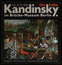 6w066 KANDINSKY German 33x35 '94 Wasssily Kandinsky art exhibit!