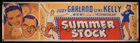 6w075 SUMMER STOCK paper banner '50 headshots of Judy Garland & Gene Kelly + dancing in mid-air!