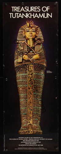 6w050 TREASURES OF TUTANKHAMUN special 18x49 '76 Egyptian Pharaoh exhibition, cool image!