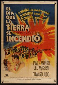 6x117 DAY THE EARTH CAUGHT FIRE Argentinean '62 Val Guest, the most jolting events of tomorrow!