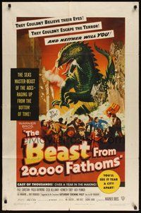 6x143 BEAST FROM 20,000 FATHOMS 1sh '53 Ray Bradbury's tale of the sea's master-beast of the ages!