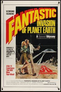 6x152 BUBBLE 1sh R76 Arch Oboler's Fantastic Invasion of Planet Earth in 3-D!