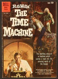 6x713 TIME MACHINE comic book '60 H.G. Wells, great images of Rod Taylor from the movie!