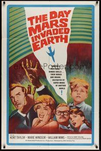 6x172 DAY MARS INVADED EARTH 1sh '63 their bodies & brains were destroyed by alien super-minds!