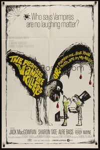 6x195 FEARLESS VAMPIRE KILLERS style A 1sh '67 Polanski, who says vampires are no laughing matter!