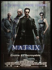 6x094 MATRIX French 1p '99 Keanu Reeves, Carrie-Anne Moss, Laurence Fishburne, Wachowski Bros!
